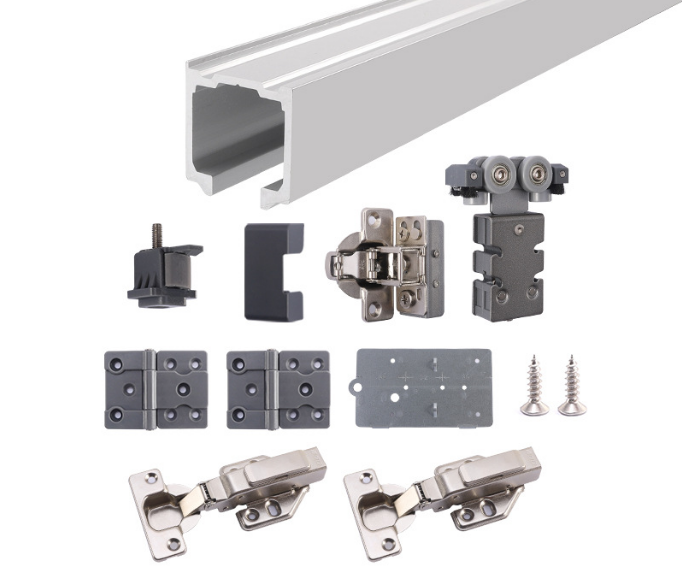 Argent: 1 accessoire pliant à deux portes + piste 1M