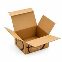 Boîte d'abonnement en papier kraft avec fermeture magnétique pour l'emballage de livraison d'électronique, recyclable