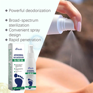 Ximonth - Desinfectante Antimicrobiano para Pies de 100 ml, Tratamiento para <span class=keywords><strong>Hongos</strong></span>, Picazón, Sudoración y Mal Olor, Spray para Pies con Aceite de Árbol de Té - Product Image 1