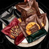 Sachets individuels transparents thermoscellables sur trois côtés de qualité alimentaire personnalisés pour l'emballage de bonbons, de produits de boulangerie et de biscuits avec logo