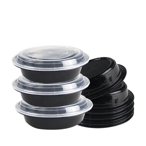 37oz rectangle shape microwavable plastic container fast food takeaway box