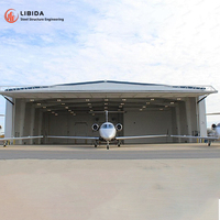 Bâtiment d'hangar d'avion en structure métallique à grande portée, construction préfabriquée personnalisée
