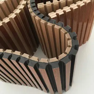 KASARO Curved Acoustic Ceiling Panels 3d Soundproof Flexible Acoustic Veneer Slat Wall Panel