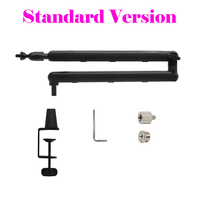 360 Adjustable Adjustable Metal PC Stand Hidden Bracket Dedicated Microphone Live Recording Cable Microphone Arm Stands