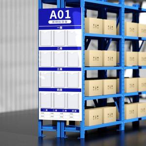 Tableau d'affichage en acrylique pour entrepôt, pour la gestion des stocks, avec emplacements pour cartes de localisation en mousse PVC de 3 mm, remplaçable - Product Image 3