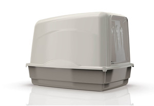 กล่องทรายแมวมีฝาปิดทำจากพลาสติกเกรดพรีเมี่ยมถูกสุขอนามัยใช้งานได้ยาวนานและผลิตในอิตาลี - Product Image 3