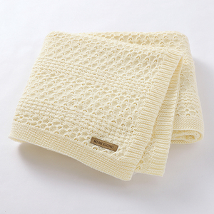 2026 Mimixiong Best Selling Knitted Baby Blanket <strong>Super</strong> Soft Cotton Swaddle Blanket for Boys &amp; Girls Unisex for <strong>Crib</strong> &amp; Swaddling - Product Image 4