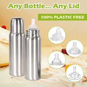 Fabricante de Botellas de Agua para Niños con Servicio OEM/ODM, Botella de Acero Inoxidable 316 de 8 Oz/240 ml, Libre de BPA, Vaso Antiderrames para Bebés, Venta al Por Mayor - Product Image 2