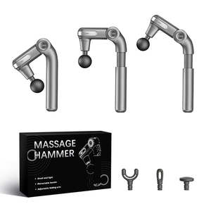 2025 último masajeador de estiramiento plegable para la relajación muscular de todo el cuerpo masajeador portátil inalámbrico martillo de masaje mejorado - Product Image 4