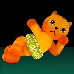 Custom Giant Inflatable Animal Cartoon Advertising Big Cat Inflatables Cartoon