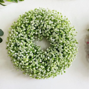 Arco de flores en forma de O verde, decoración de arco de flores de seda para entrada de boda, arco de flores de tela, decoración de arco de flores para boda - Product Image 3