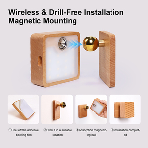 运动感应夜灯、磁性粘贴式壁灯、台阶灯、走廊楼梯卫生间柜子用可充电照明灯 - Product Image 5