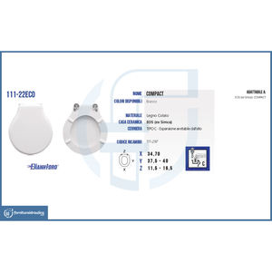 Couvre-siège de toilette compact EOS Vaso Copriwater pour Eos Vaso Compact - Product Image 3