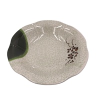 Assiettes en mélamine écologiques en forme de fleur, de qualité professionnelle, avec motifs