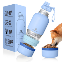 Produits les plus vendus, 3 en 1, nouveautés, bouteille d'eau portable pour chien, pour les voyages en plein air, la marche, les boissons et la nourriture