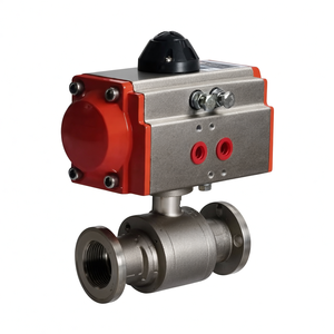 Vanne à bille pneumatique sanitaire en acier inoxydable de qualité alimentaire, résistante à la chaleur, avec actionneur pneumatique, vente de liquidation B2B Covna - Product Image 3