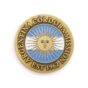 Moneda Conmemorativa del Departamento del País con Diseño de Águila, de Metal 2D, Aleación de Zinc, Esmalte Suave y Niquelado - Product Image 2