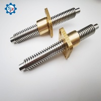 Vis trapézoïdale en aluminium CNC sur mesure en petite série, livraison rapide de prototypes pour projet de rénovation technique d'équipement
