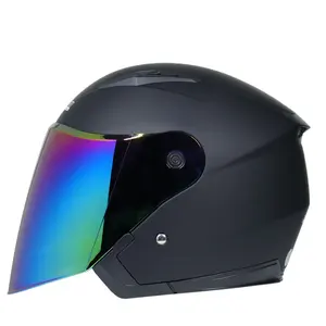 Jiekai512 Helmet Motorcycle Open Face Capacete Para Motocicleta Cascos Para Moto Racing Vintage Helmets With Dual Lens