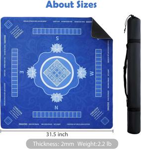Tapis de Mahjong Imperméable Antidérapant Personnalisé en Usine 31,5 x 31,5 Pouces pour Jeux de Cartes, Jeux de Société et Puzzles - Product Image 6