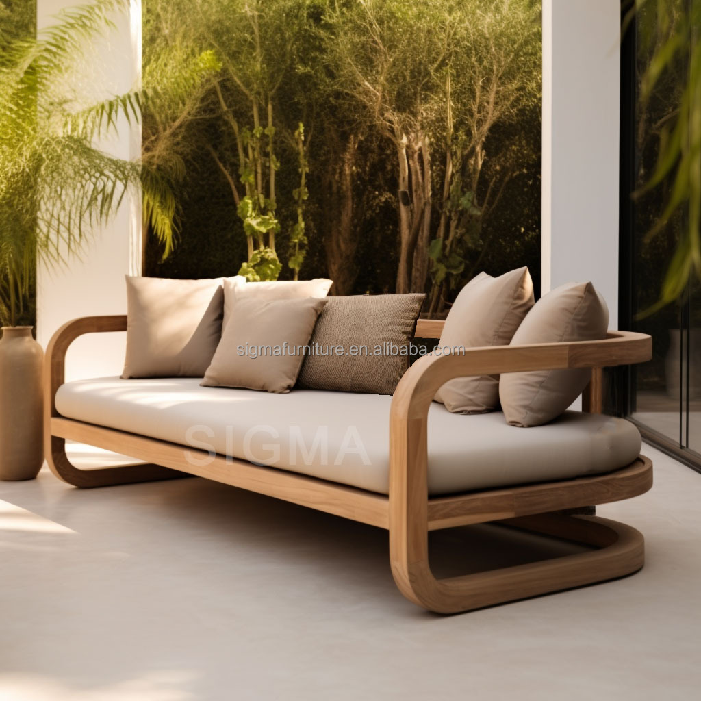 high quality luxury thick armrest designs teak modular sofa customize size