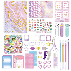 Set di Articoli per Scrapbooking Fai-da-Te, Agenda Giornaliera, Diario, Organizer, Adesivi, Clip, Timbri e Pennarelli per Principianti, <span class=keywords><strong>Donne</strong></span> e Ragazze - Product Image 5