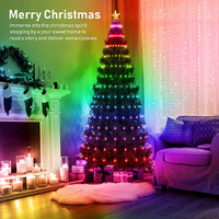 Guirlandes lumineuses LED USB RGB Dream Color de 5 m, 10 m, 20 m avec télécommande et contrôle par application pour la décoration de chambre, de mariage, d'arbre de Noël