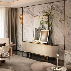Dalles de marbre blanc de qualité supérieure, grandes dalles de pierre naturelle, décoration écologique pour cuisine de luxe, villa, murs et sols intérieurs - Product Image 1