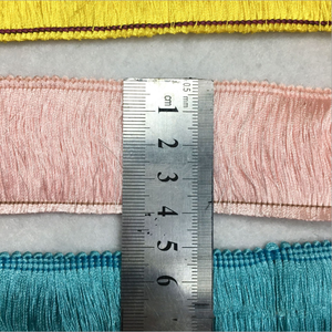 4cm verde azulado azul cepillo flecos Trimtape encaje gitano bohemio flecos ajuste para manualidades costura étnica ajuste flecos cinta - Product Image 4