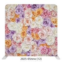 Toile de fond pliable en tissu tendu avec cadre en aluminium 8x7,6 pieds, durable, écologique, noire, pour fêtes, mariages, événements, photographie