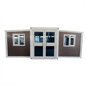 Casa Contenedor Modular Prefabricada de Lujo de 20 pies, 3 o 4 Dormitorios, 2 Pisos, Expandible, de Acero Galvanizado, con Comedor, Bar y Sala de Estar - Product Image 1