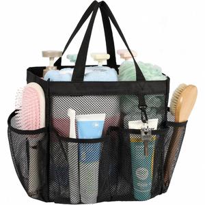Portable Mesh Shower Caddy Tote Beach Bag with 8 Pockets Travel <b>Storage</b> Wash Bag Swimming <b>Bath</b> Bag Suitable for Gym,Bathroom - Product Image 1