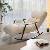 Fauteuil de détente multifonctionnel pour la maison, chaise longue rembourrée, confortable, style moderne, fauteuil à bascule