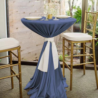 Nappe Moderne en Polyester Imperméable Lavable, Taille et Couleur Personnalisables pour Hôtels, Conférences, Tables de Cocktail et Bars Hauts