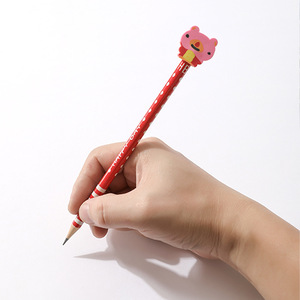 Cartoon Eraser Pencil HB Wooden <b>Drawing</b> School <b>Office</b> Stationery Kids Gift Creative Writing Tool - Product Image 4