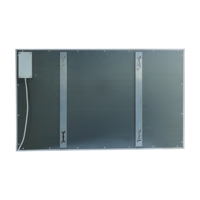Cadre en aluminium Plafond mural infrarouge lointain Intelligent faible coût de fonctionnement C060 600w panneaux chauffants en cristal de carbone