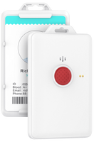 Badge intelligent LoRaWAN GPS avec bouton d'urgence SOS pour la sécurité du personnel et la gestion du personnel