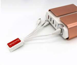 Regalo Promocional de Marketing con Logotipo Personalizado, Llavero Multifuncional 4 en 1 con Cable USB de Carga Rápida - Product Image 3