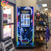 Distributeur automatique de cartes Pokémon TCG intelligent scellé en usine avec système de gestion cloud pour la vente de paquets de cartes de jeu de collection