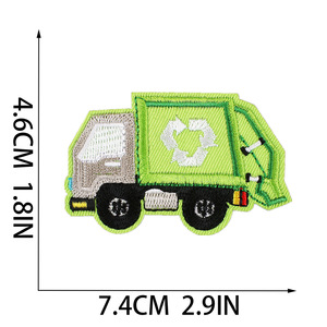 El nuevo Hot Mini Cute Parches bordados Venta al por mayor Parches de vehículos Coche Ambulancia Taxi Personalizado Hierro en parche Bordado Coches - Product Image 5