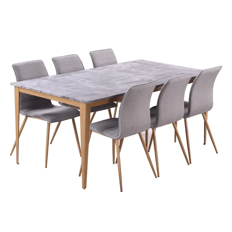 Free Sample Hotel Round Extendable Stainless Steel Wooden Chair Acrylic Italian Dining Table Set