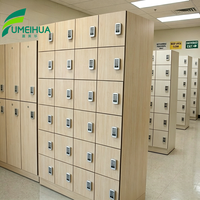 Casier de vestiaire HPL assemblé, casier de salle de sport, étanche, pour piscine, avec serrure électronique, durable et facile à nettoyer