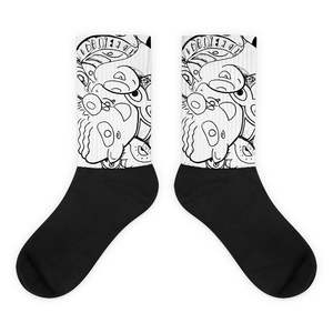 Imposible # 16 Calcetines de Sublimación 3D con Estampado Digital de Dibujos Animados, Cómodos, de Spandex y Poliéster, Desechables, para Uso Diario, con Base Térmica, Regalo - Product Image 1