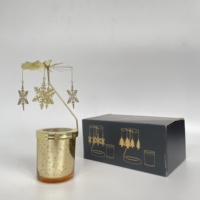 Vente en gros de bougies parfumées de luxe en verre organique avec mèche en bois, emballage en boîte, personnalisable avec logo, pour boîtes en tube de papier en vrac