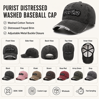 Gorra de béisbol con letras desgastadas estilo vintage para mujer, novedad de primavera y verano, estilo urbano, sombrero para el sol con efecto lavado.
