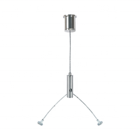 Clip de fixation pour câble en cuivre, kit de suspension, finition nickel/chrome/noir, tailles personnalisables pour l'éclairage
