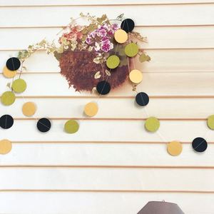 OEM 2m Long Gold Glitter Dot <b>Paper</b> Circle Garland, Multicolor Decorations for Kids Parties, Wedding Decorations, Ceiling - Product Image 4