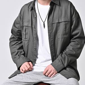 Collar con Colgante de Bala, Aleación de Zinc, Chapado en Oro, Joyería de Moda Unisex, Diseño Geométrico en Forma de Espiga, K PT247 - Product Image 3