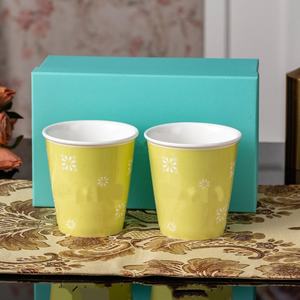 Juego de 5 Tazas de Café Multicolores Estilo Macaron, Regalo de Navidad, Porcelana Fina, Hechas a Mano - Product Image 6