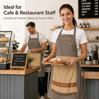Tablier de cuisine amusant et créatif sans manches pour homme, réutilisable en PE, avec serviette, cadeau d'anniversaire ou de fête des pères